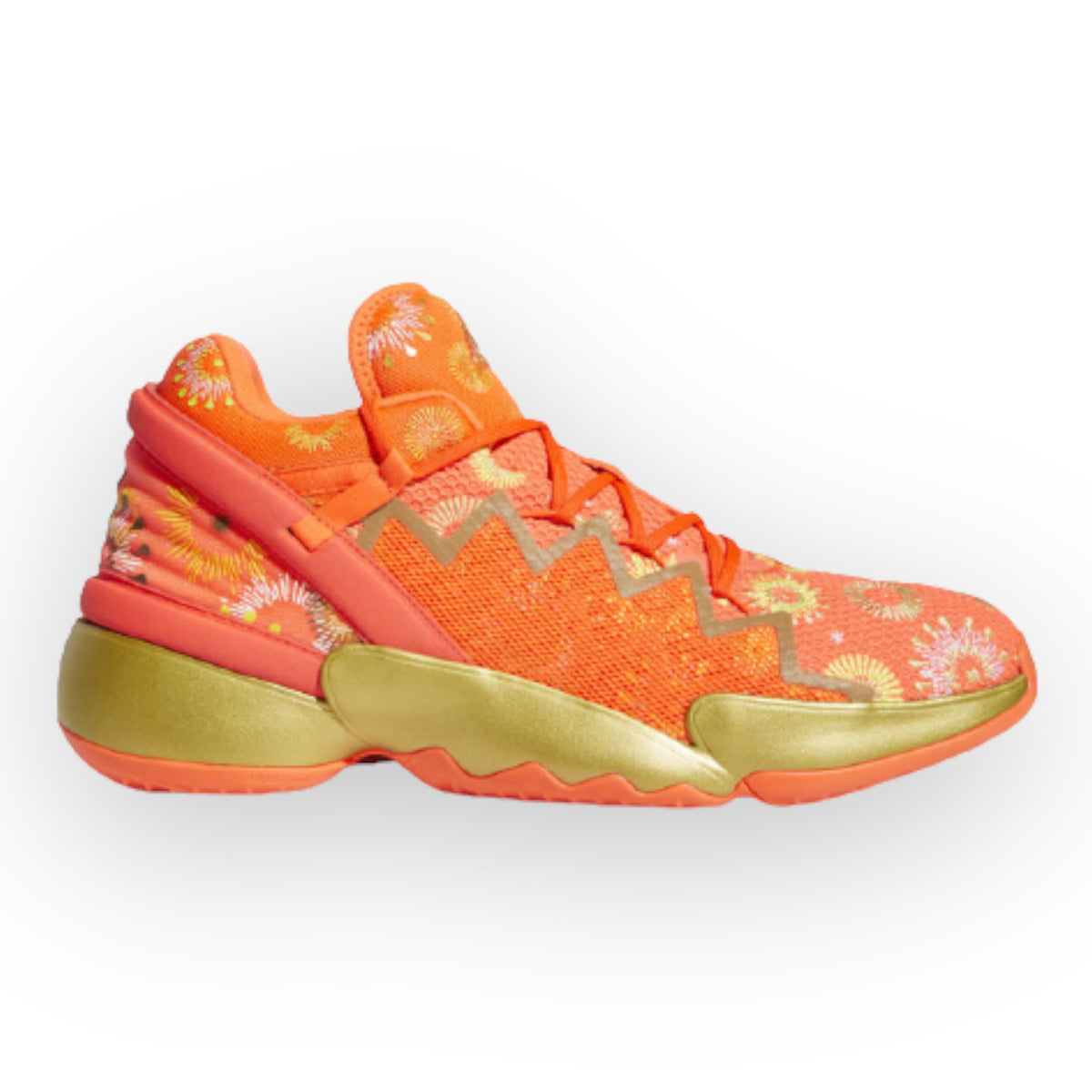 Donovan mitchell hot sale orange shoes