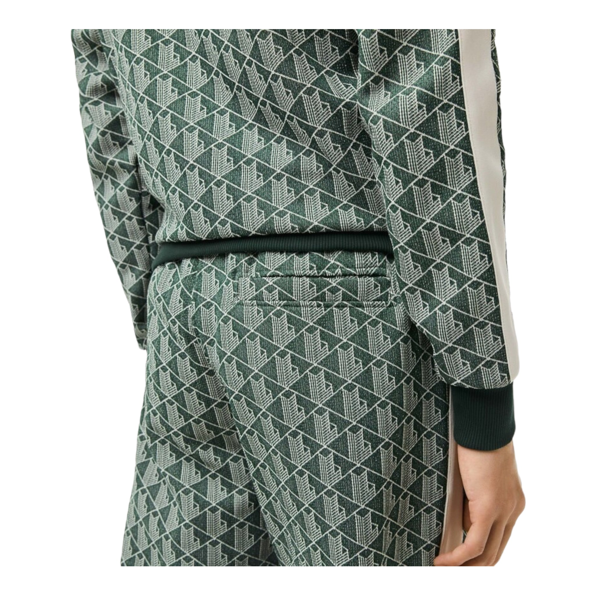 Lacoste Men's Monogram Print Track Pants 3XL / Green/Beige